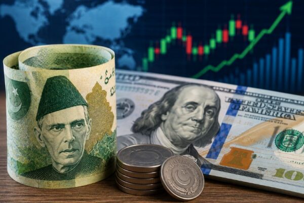 Pakistani rupee versus US dollar