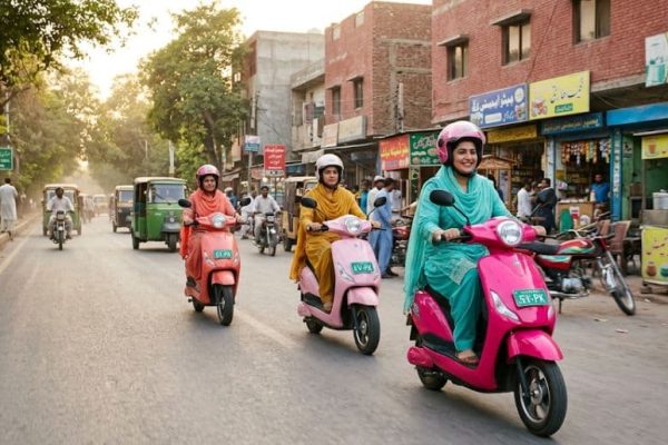 Pink EV scooters to be distributed in another Sindh district