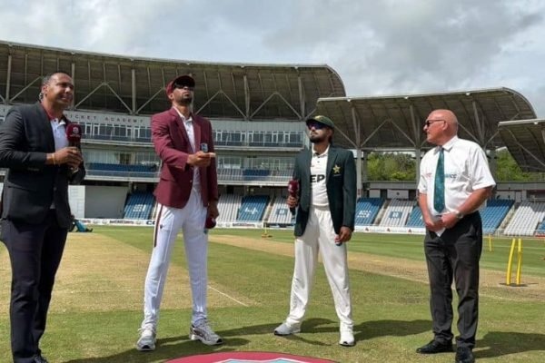 West Indies win toss, opt to bat first against Pakistan in first test