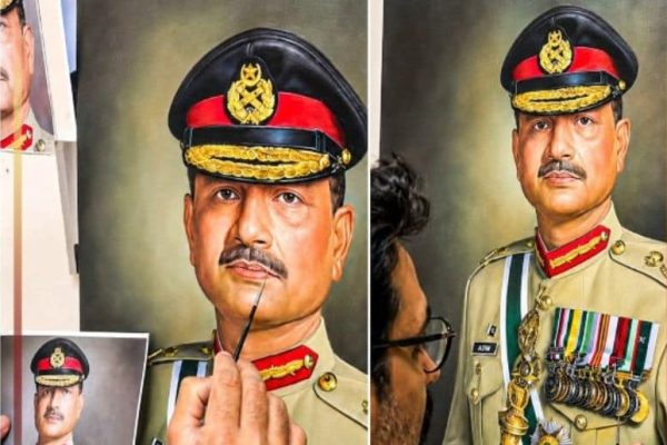 Portrait of Field Marshal Asim Munir goes viral on social media
