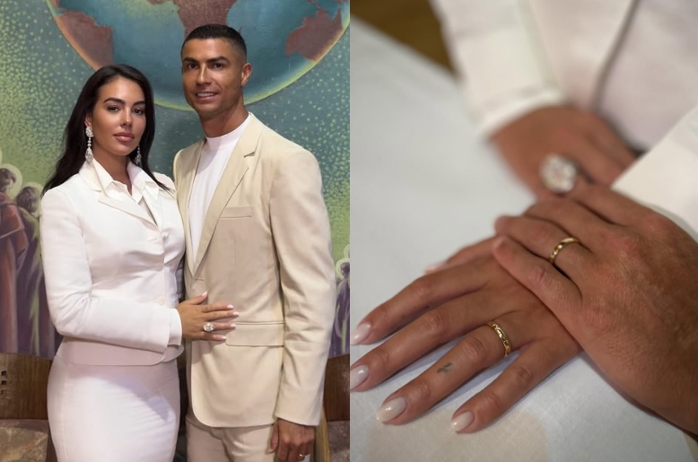 Ronaldo gets married in a simple ceremony at home, first official picture is out