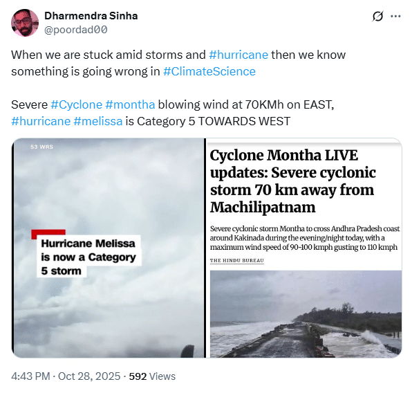 India Braces for Cyclone Montha, Evacuates Thousands, Closes Schools