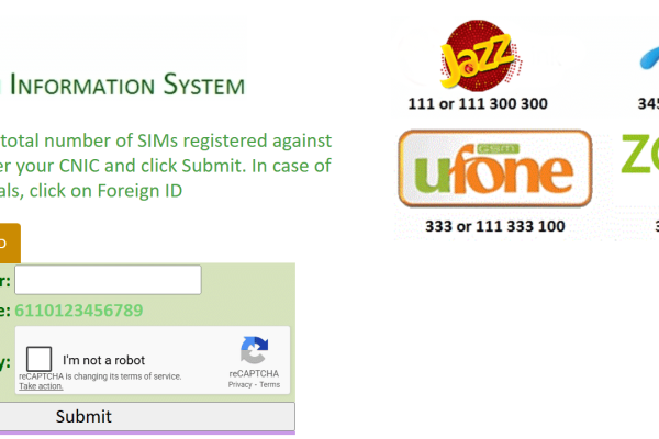 How to check SIM registration on your CNIC? Easy method through SIM information system