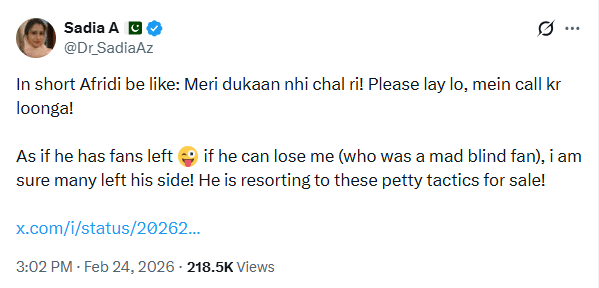 ‘Geelay teetar’: Shahid Afridi claps back at Imran Riaz