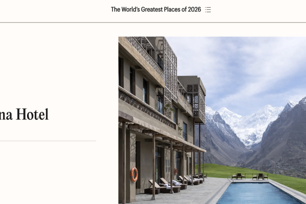 Pakistan Hotel named among World’s Greatest Places of 2026