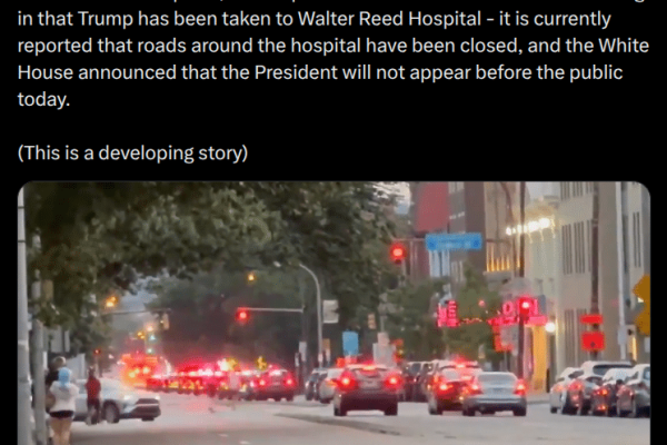 Is Donald Trump dead or in hospital