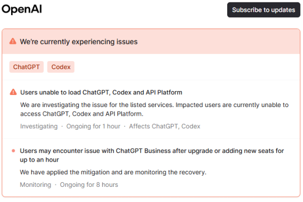 Is ChatGPT down: users report issues worldwide
