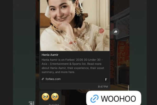 Hania Aamir makes it to Forbes 30 Under 30 list