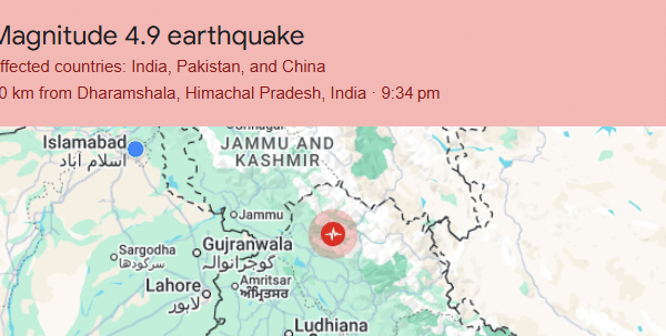 Earthquake hits Lahore, surrounding areas