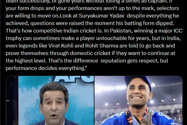 Wasim Akram slams Indian fan over false statement attributed to him