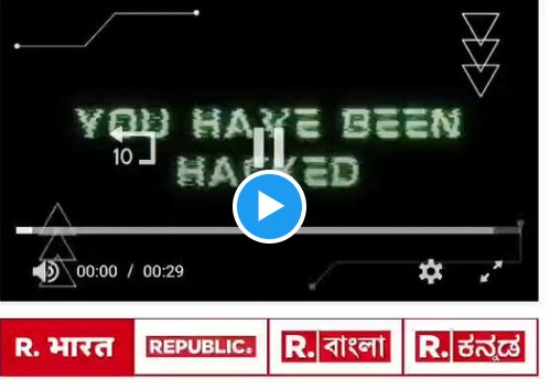 Indian Republic TV hacked
