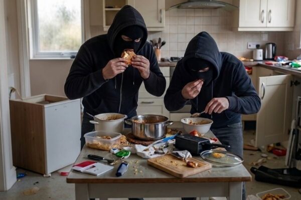 Thieves cleared out the house