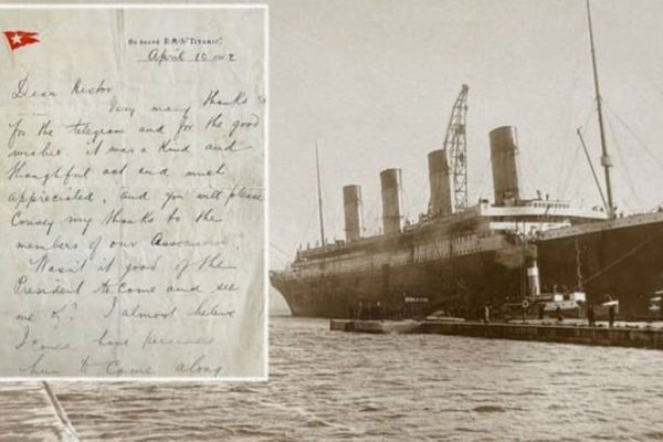 Titanic passenger’s final letter set for auction