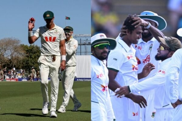 Fast bowlers dominate as 18 wickets fall on Day 1 of Australia-Bangladesh Test