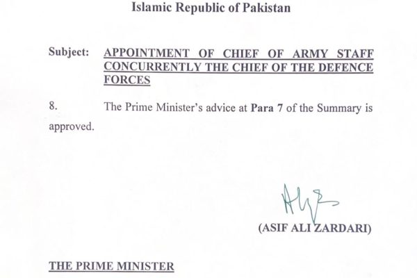 Field Marshal Asim Munir Becomes Country’s First CDF