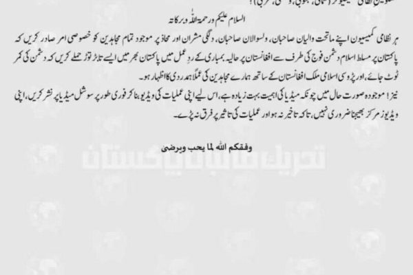 TTP, Jamaat-ul-Ahrar call for attacks in Pakistan in support of Afghan Taliban