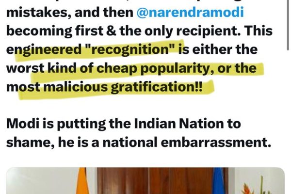 Khawaja Asif slams Modi’s award, labels it ‘cheap publicity’