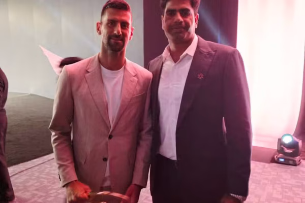 Arshad Nadeem meets Novak Djokovic at World Sports summit
