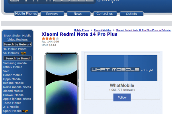 Redmi Note 14 pro plus 5G: price and specs