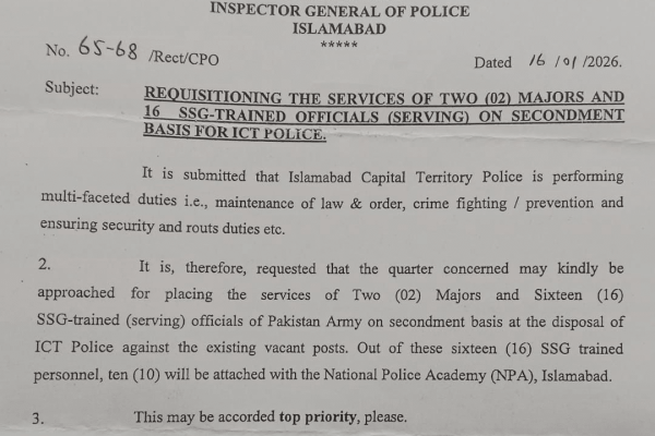 Islamabad police to get commando training from Pak Army