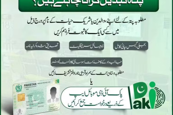 NADRA Simplifies CNIC Address Update Process