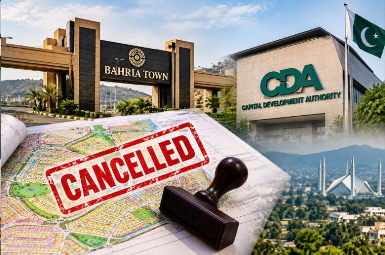 CDA cancels lay out plan for Bahria Town