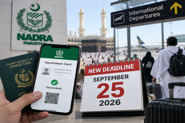 NADRA vaccination card deadline extended until September 25