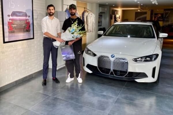 Rising cricketer Shamyl Hussain gets new BMW i4