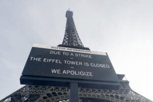 Why was the Eiffel Tower suddenly shut down?