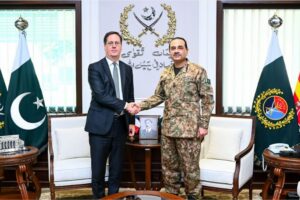 French defence official meets Field Marshal Asim Munir at GHQ