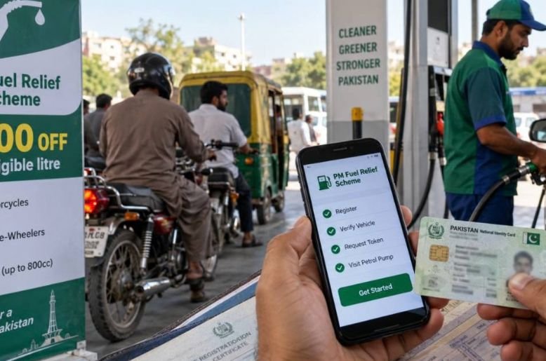 How many Pakistanis registered for petrol relief?