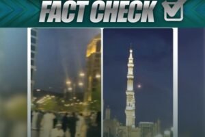 Fact Check: Viral Makkah drone interception video is from 2025, not 2026