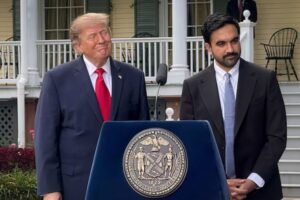 Donald Trump meets Zohran Mamdani at his New York home