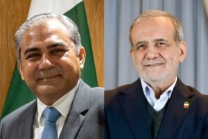 Mohsin Naqvi, Iranian President discusses stronger Pakistan-Iran ties