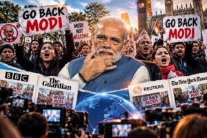 ‘Go Back, Modi’ chants draw international media attention