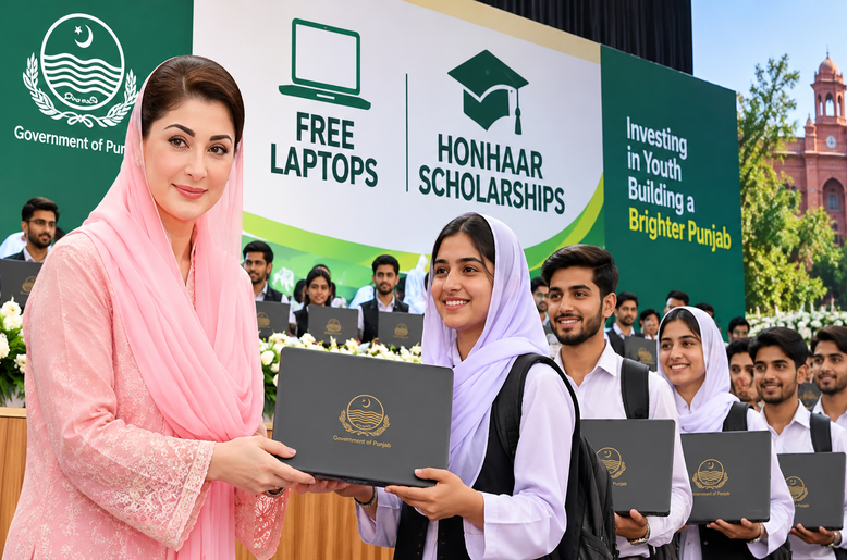 Punjab announces free laptops and scholarships for students