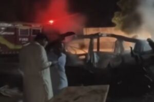 Modern Sindh? Ambulance cylinder blast kills 8 in Tharparkar