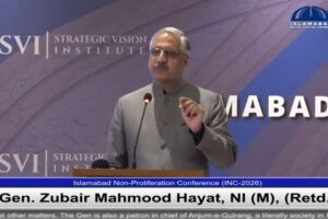 ‘Core issue of Jammu and Kashmir cannot be wished away’: Gen Zubair Mahmood Hayat