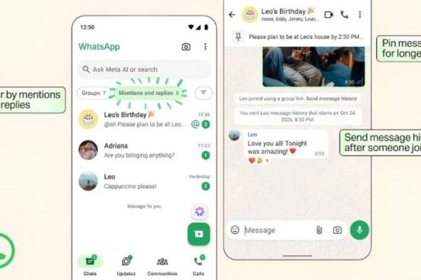 WhatsApp updates group chat features